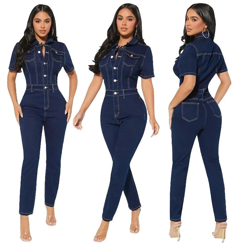 Women’s denim jumpsuit